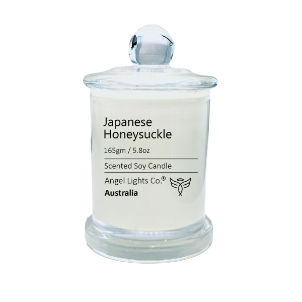 165gms Japanese Honeysuckle Scented Soy Candle - Angel Lights Co